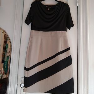 Dressbarn Black and tan dress